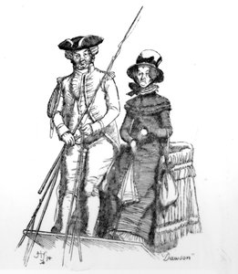 ジェーン・オースティンの「プライドと偏見」のイラスト「ドーソン」、1894年に発行された版 作： Hugh Thomson